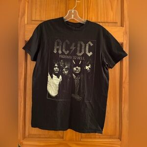 AC/DC Highway to Hell Classic Black Band Tee Size Medium